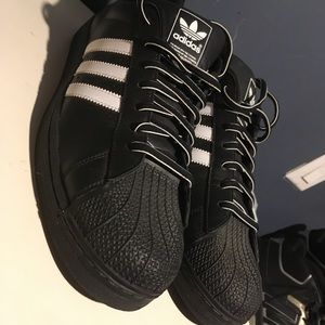 Black and white Adidas size 14